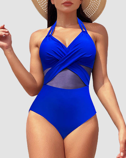 High Waisted Tummy Control One Piece Swimsuit