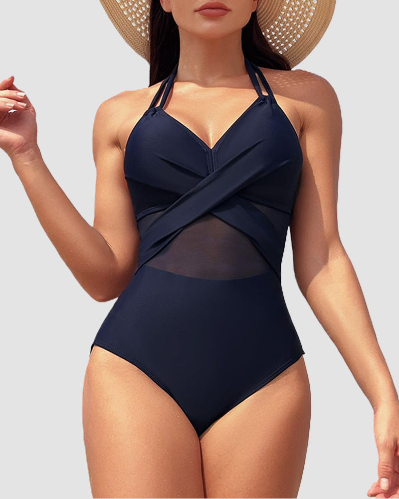 High Waisted Tummy Control One Piece Swimsuit