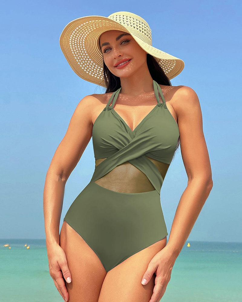 High Waisted Tummy Control One Piece Swimsuit