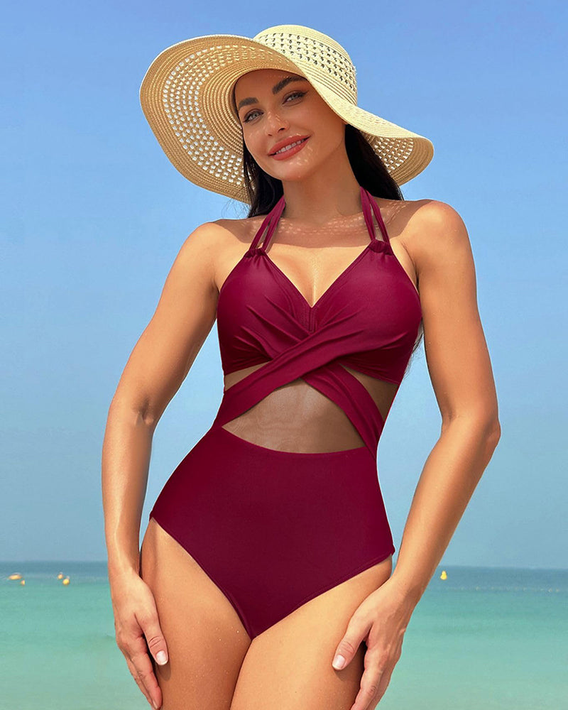 High Waisted Tummy Control One Piece Swimsuit
