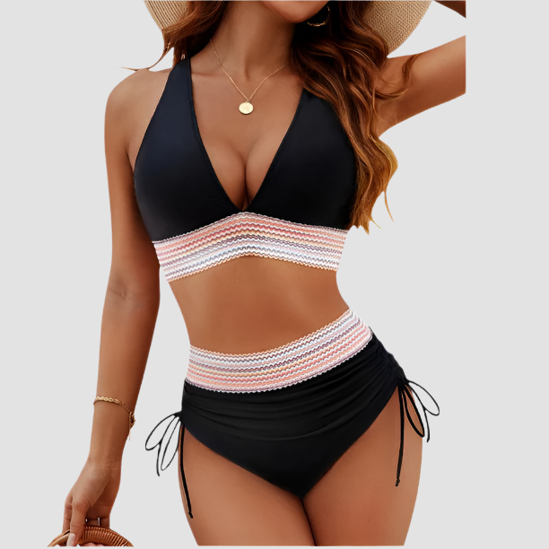 High Waisted Bikini Sets Tummy Control Swimsuits