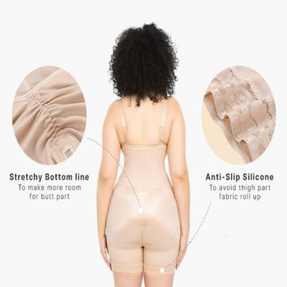 AirSlim Tummy Tucking Bodysuit with Adaptable Shoulder Band & Butt Lifter