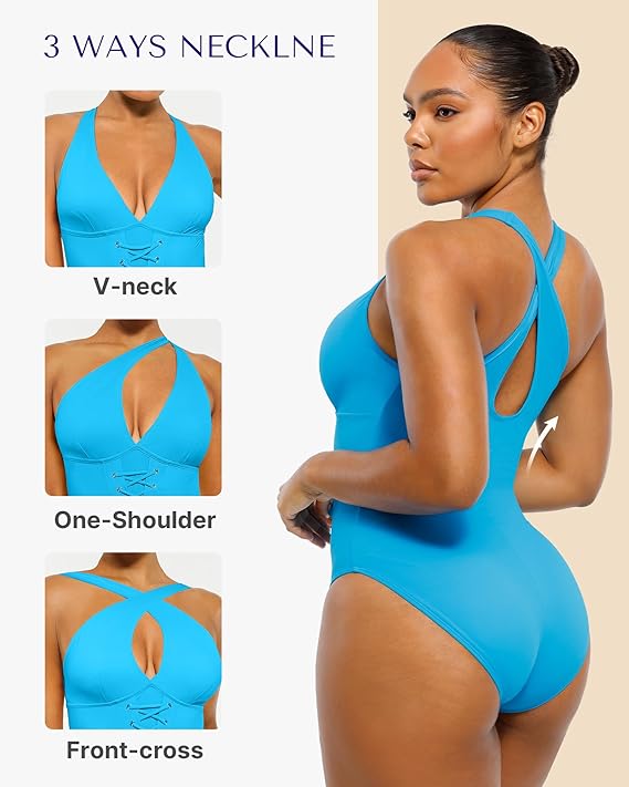 Smart Sculpt Plunge Corset Shaping Swimsuit