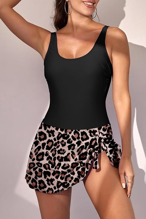 One Piece Swimdress with Tummy Control