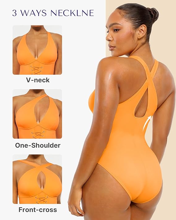 Smart Sculpt Plunge Corset Shaping Swimsuit