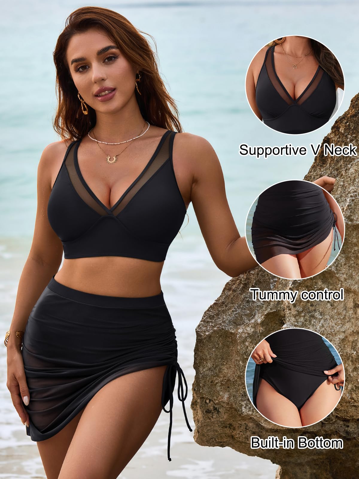 Mesh Sarong Wraps Bathing Suits
