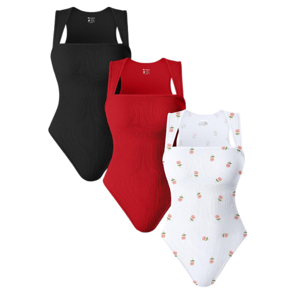 Womenswear 3 Piece Tummy Tucking Bodysuits
