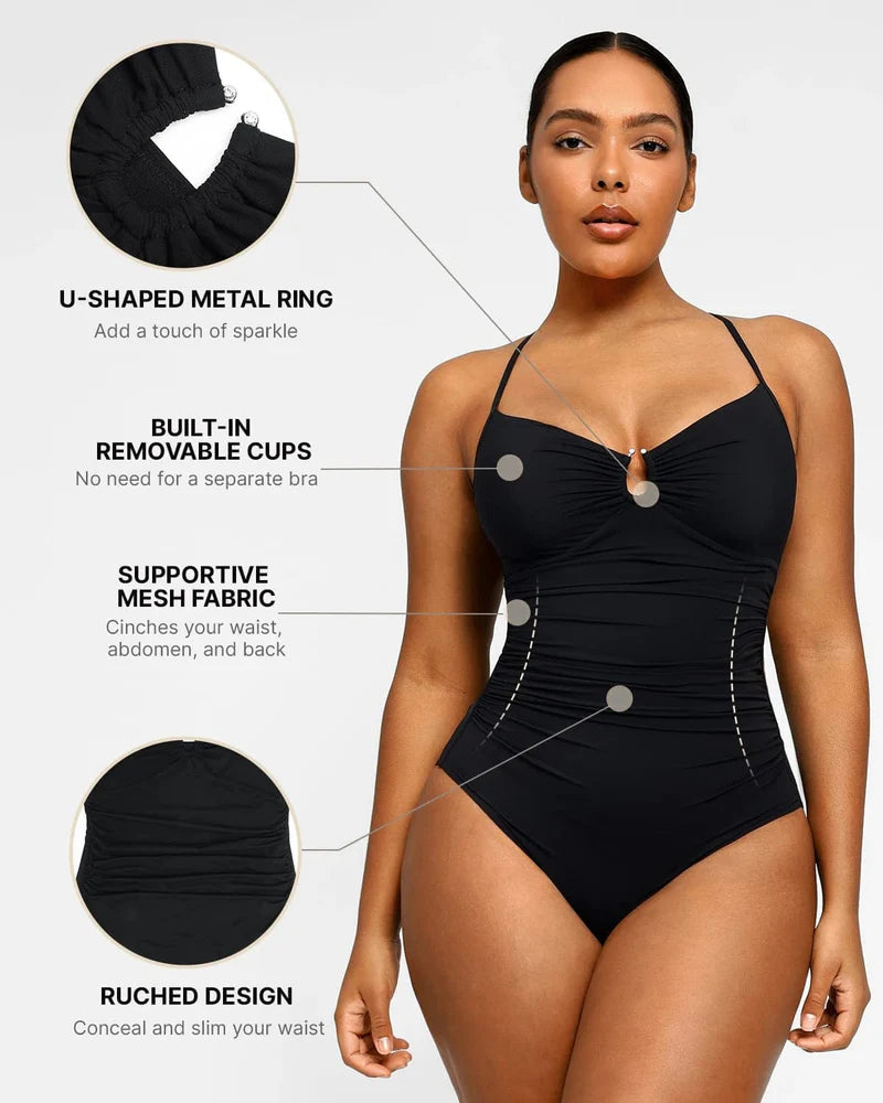 Smart Sculpt Shaping Swimsuit with Tummy Tucking