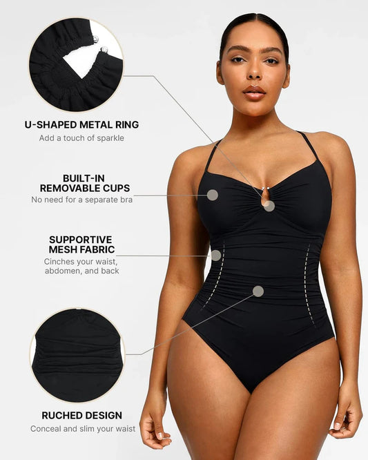 Smart Sculpt Shaping Swimsuit with Tummy Tucking