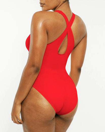 Smart Sculpt Plunge Corset Shaping Swimsuit