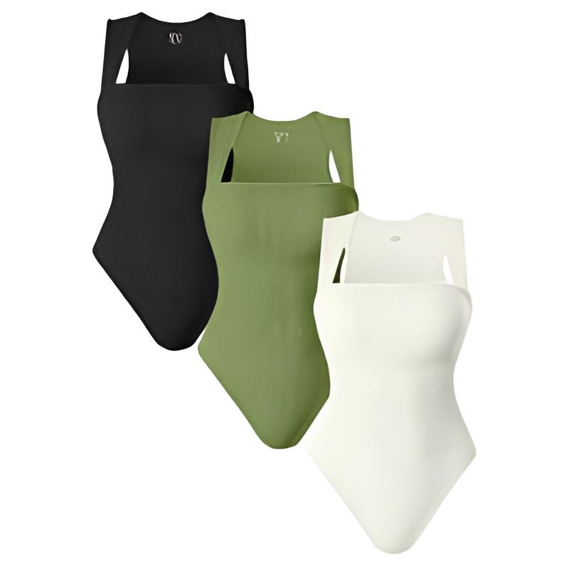 Womenswear 3 Piece Tummy Tucking Bodysuits