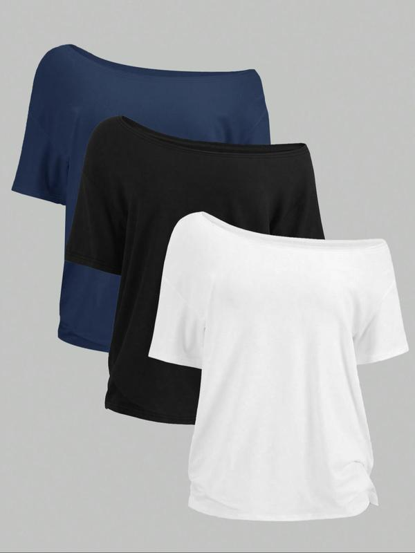 Tummy Covering Solid T-Shirt for Effortless Everyday Style