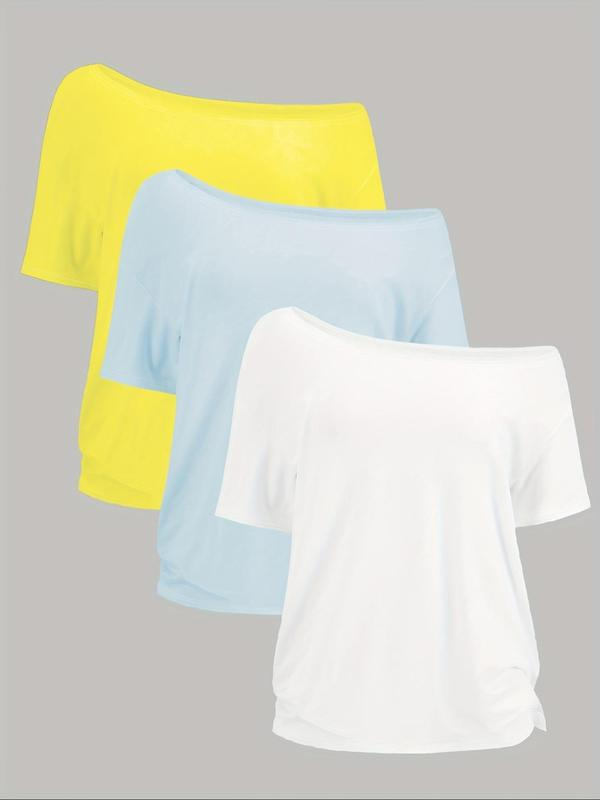 Tummy Covering Solid T-Shirt for Effortless Everyday Style