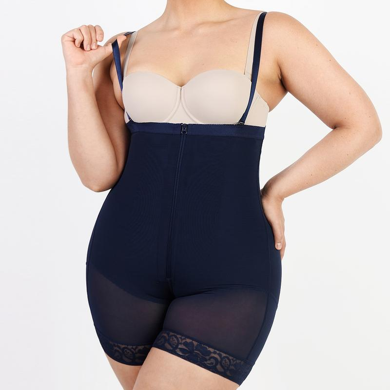 AirSlim Tummy Tucking Bodysuit with Adaptable Shoulder Band & Butt Lifter