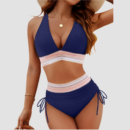 High Waisted Bikini Sets Tummy Control Swimsuits