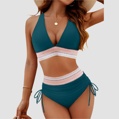 High Waisted Bikini Sets Tummy Control Swimsuits