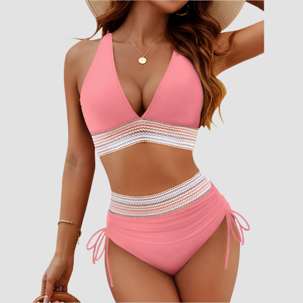 High Waisted Bikini Sets Tummy Control Swimsuits