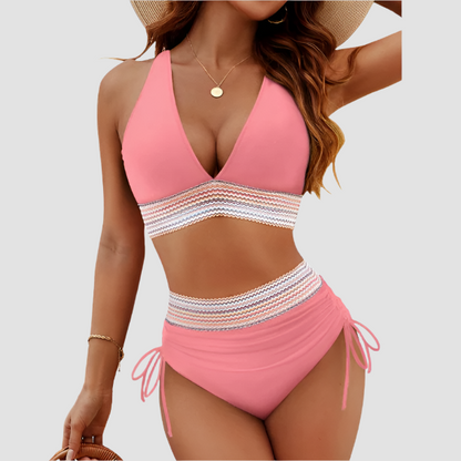 High Waisted Bikini Sets Tummy Control Swimsuits
