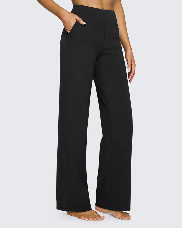 Loose High-Waist Stretch Yoga and Business Pants