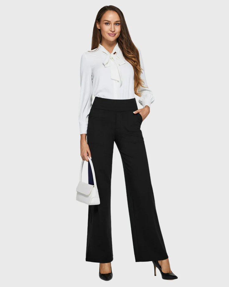 Loose High-Waist Stretch Yoga and Business Pants