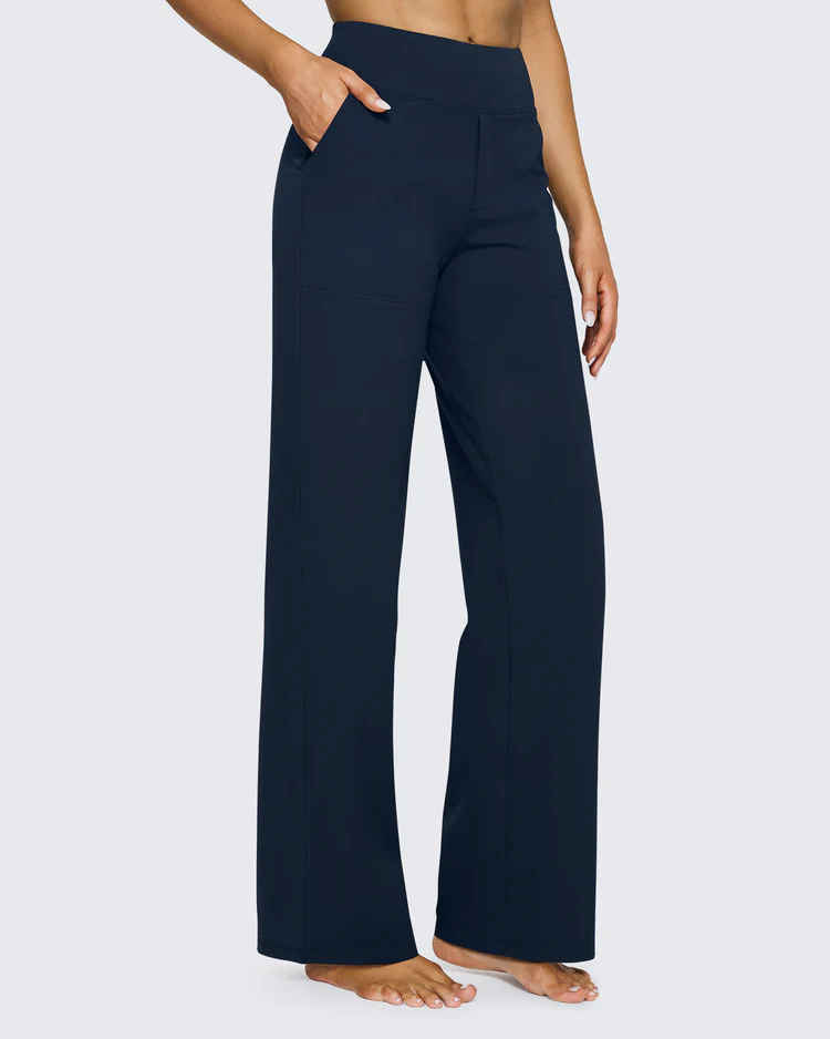 Loose High-Waist Stretch Yoga and Business Pants