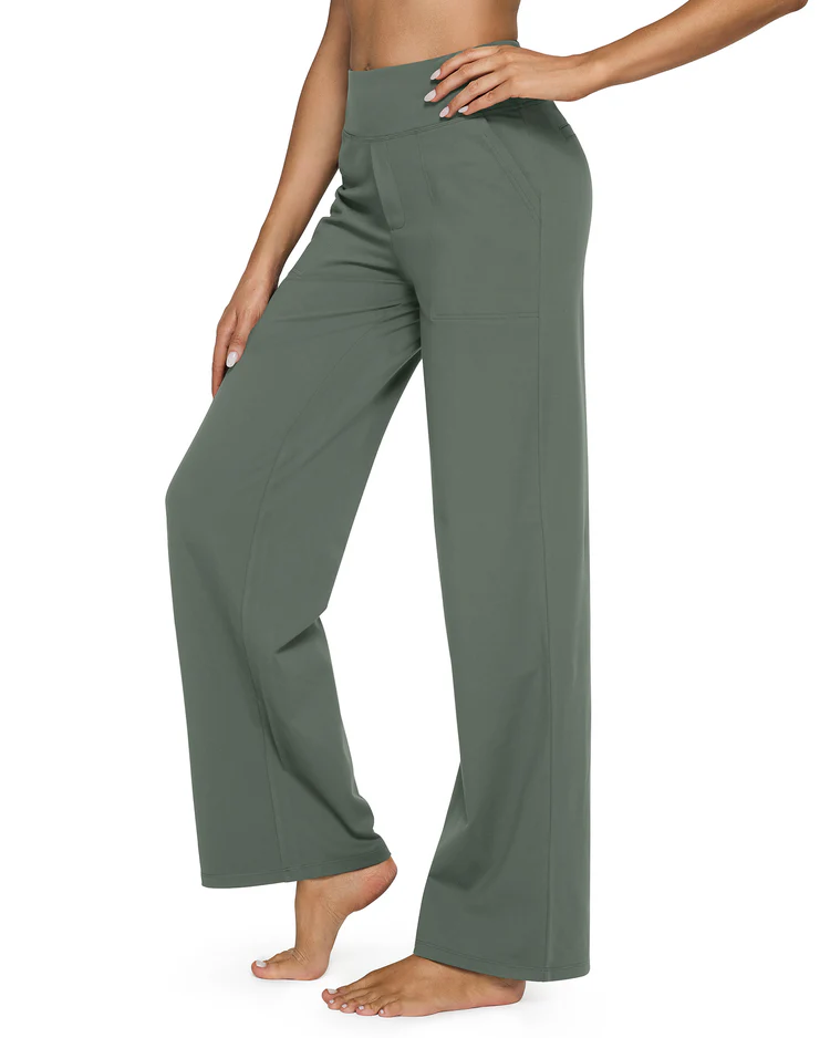 Loose High-Waist Stretch Yoga and Business Pants
