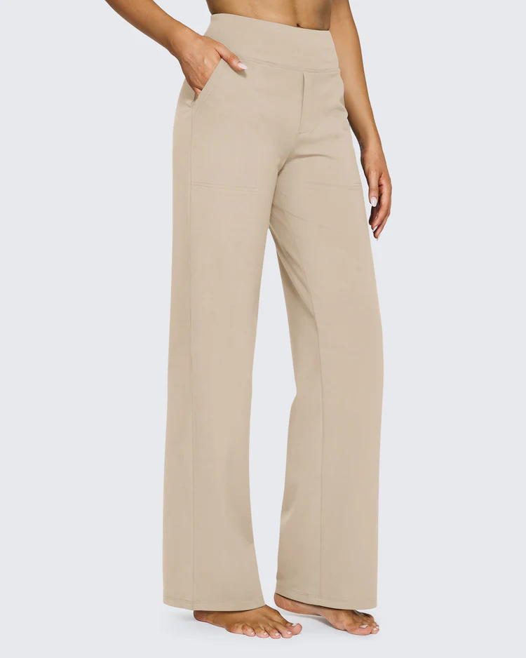 Loose High-Waist Stretch Yoga and Business Pants