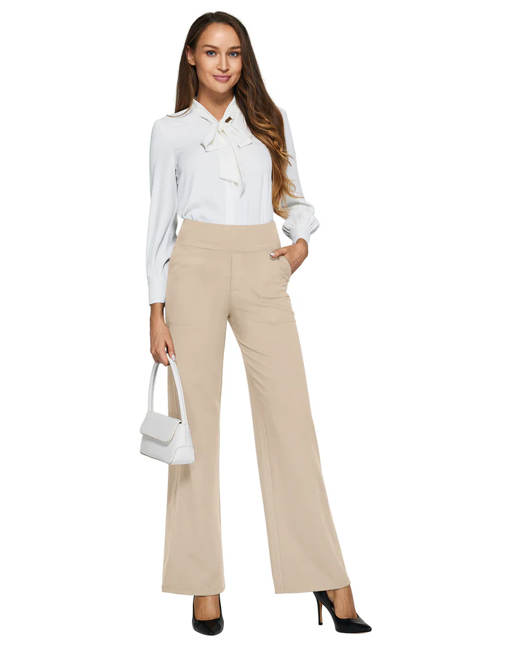 Loose High-Waist Stretch Yoga and Business Pants